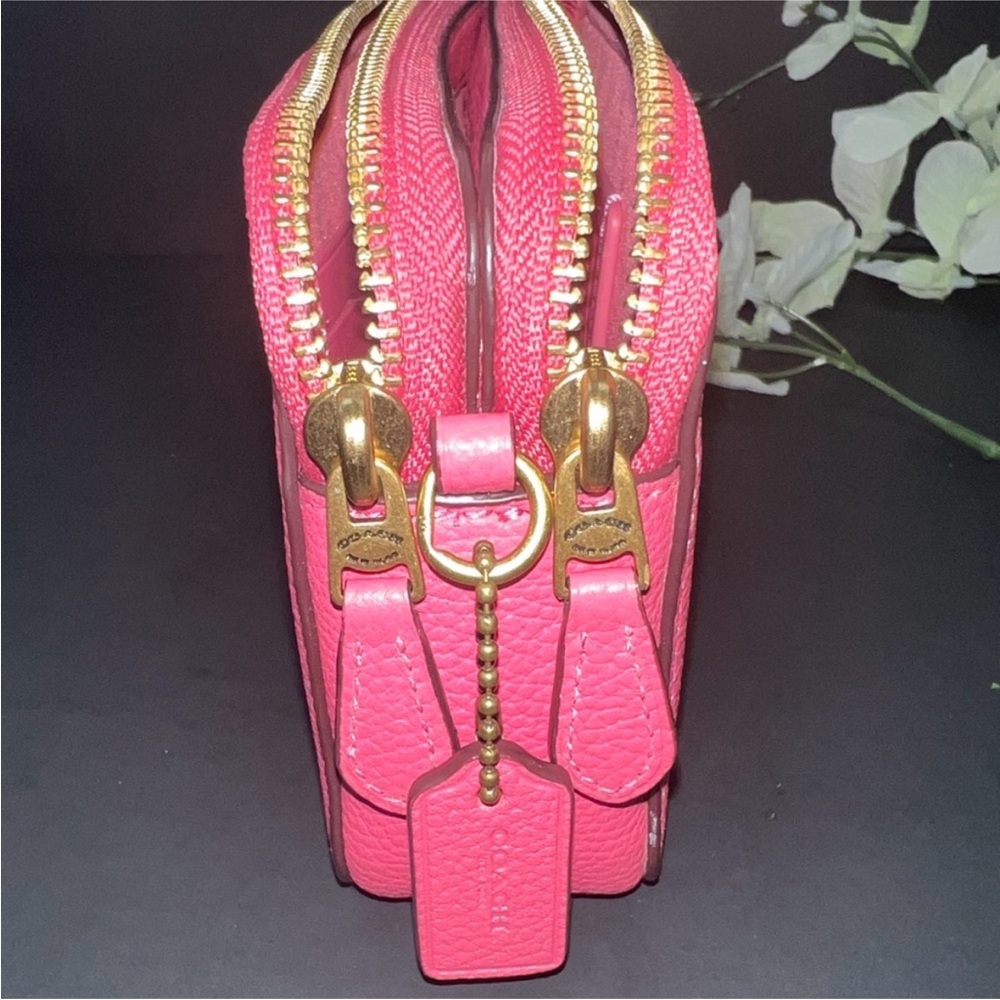 Coach Kira Crossbody wristlet 88484 Pink Double Zip Star Applique - Picture 12 of 14
